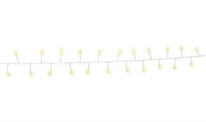 50er LED catena di luci a grappolo di filo d'argento