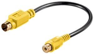 Adattatore cavo video, da S-Video a composito