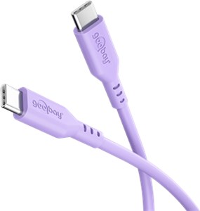 Kabel silikonowy USB-C™, 1,5 m, liliowy