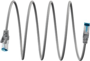 Ultraelastyczny CAT 6A kabel krosowy, S/FTP (PiMF), szary