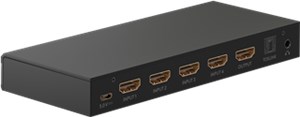 Przełącznik HDMI™ 4 do 1 z wyjściem audio