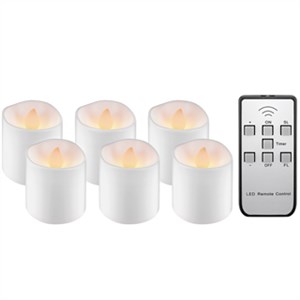 Zestaw 6 świeczek do podgrzewania LED