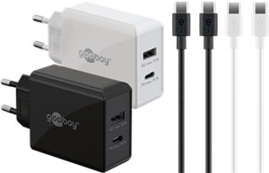Zestaw Twin Power 2x ładowarki USB-C™ (30 W), 2x kable USB-C™