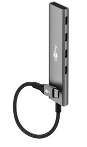 Slim 4-Port USB-Hub, USB-C™ auf USB-C™, 5 Gbit/s