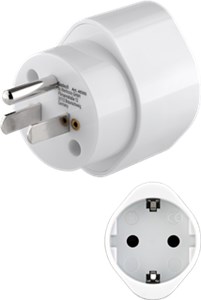 Adapter podróżny Europa do USA/Japonia, biały