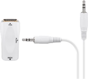 Kompakter HDMI™/VGA-Adapter inkl. Audio