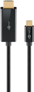USB-C™-auf-HDMI™-Kabel, 1 m, schwarz
