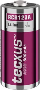 RCR123 Akku - 500 mAh, 1 Stk. im Karton