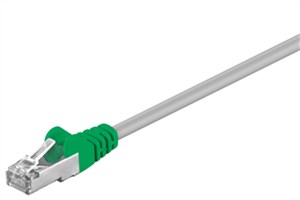 CAT 5e, F/UTP kabel krosowany,szary, Zielony