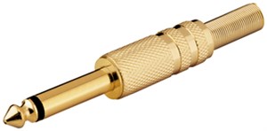 Wtyk jack 6,35mm (mono)