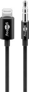 Kabel ze złączem audio Apple Lightning (3,5 mm), 1 m, czarny