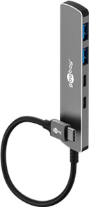 Slim 4-Port USB-Hub, USB-C™ auf USB-C™/USB-A, 5 Gbit/s