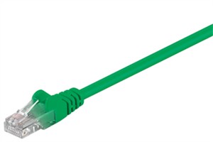 CAT 5e kabel krosowy, U/UTP, Zielony, 0,5 m