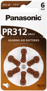 V312/PR41 (PR312) bateria, 6 szt. w blistrze