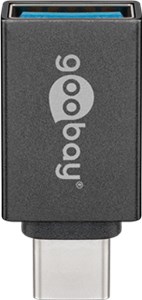 Adaptateur USB avec USB-C™ vers USB-A, OTG, gris