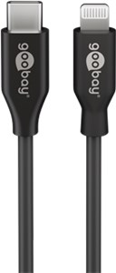 Kabel do ładowania i synchronizacji ze złączem Lightning do USB-C™, 0,5 m, czarny