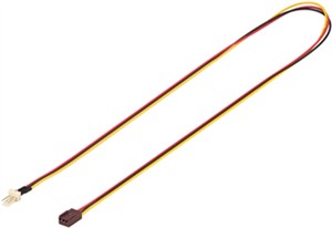 Kabel zasilający wentylator PC, przedłużenie 3-pin na 3-pin