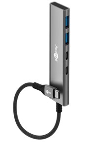 Slim 4-Port USB-Hub, USB-C™ auf USB-C™/USB-A, 5 Gbit/s