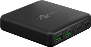 Caricatore da tavolo multiport USB-C™ PD GaN (100 W) nero