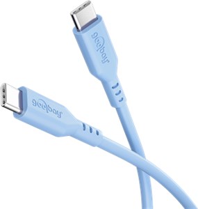 Kabel silikonowy USB-C™, 1,5 m, niebieski