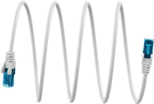 Ultraelastyczny CAT 6A kabel krosowy, U/UTP, biały