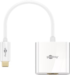 USB-C™-auf-HDMI™-Adapter, 0,2 m, weiß