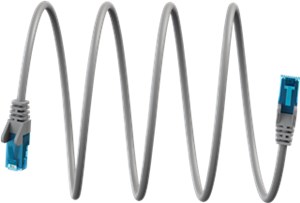 Ultraelastyczny CAT 6A kabel krosowy, U/UTP, szary