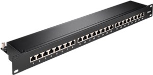 CAT 6A panel krosowy 19-calowy (48,3 cm), 24 porty (1 U)