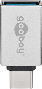 USB-Adapter USB-C™ auf USB-A, OTG, silber