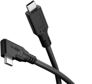 USB-C™ Cable 90°, USB4™, 1 m, black