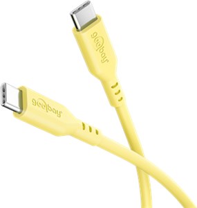 Kabel silikonowy USB-C™, 1,5 m, żółty